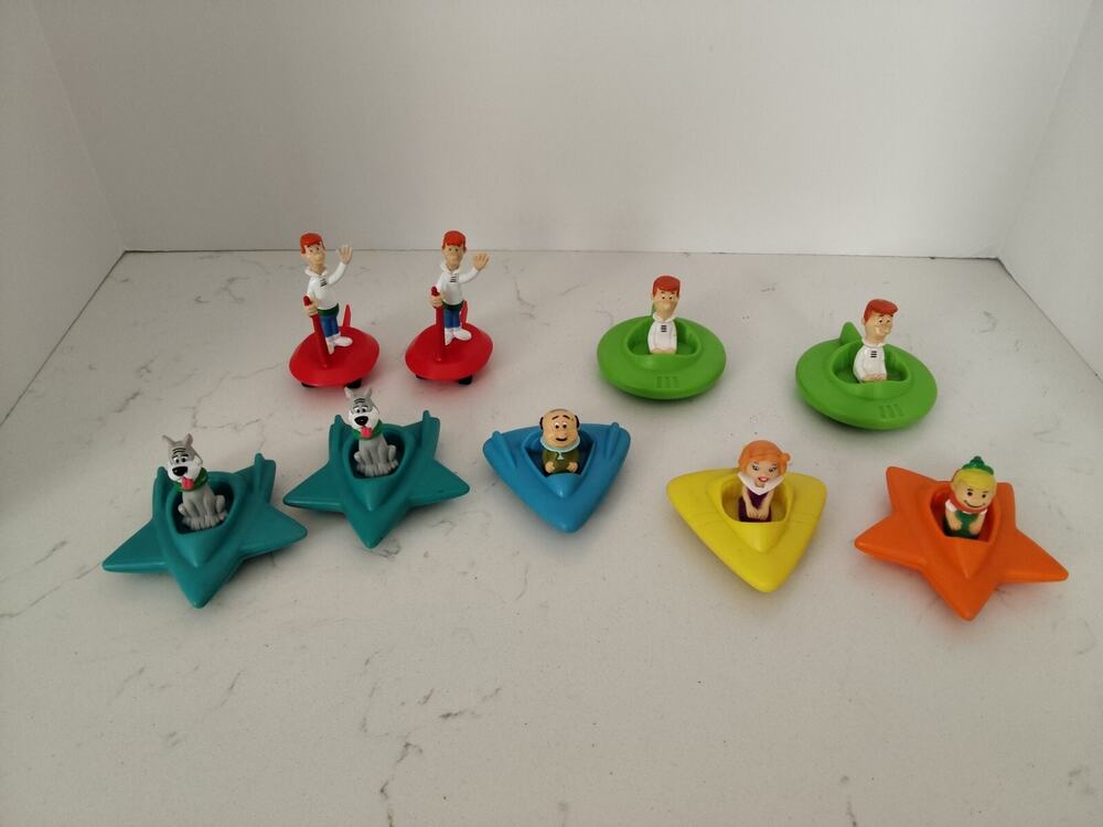 Vintage Jetsons Toys Set Of 9 Wendys Excellent Condition